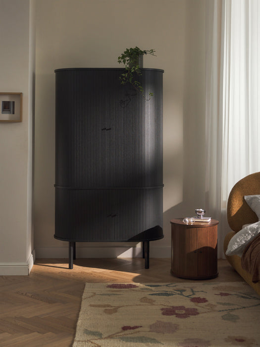 Compact Wardrobe Calary with Fluted Front
