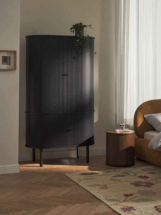 Compact Wardrobe Calary with Fluted Front