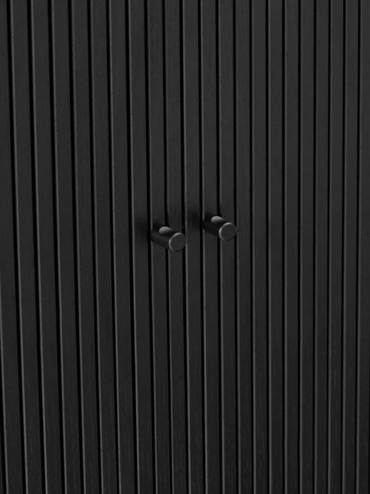Compact Wardrobe Calary with Fluted Front