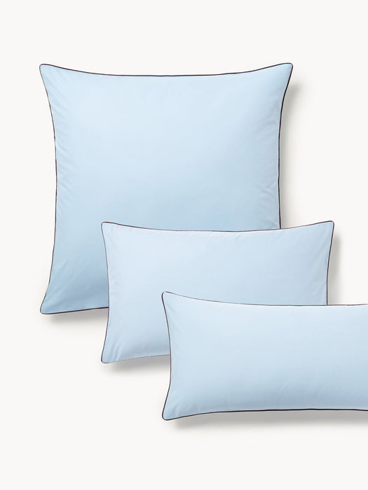 Cotton Percale Pillowcase Daria with Piping