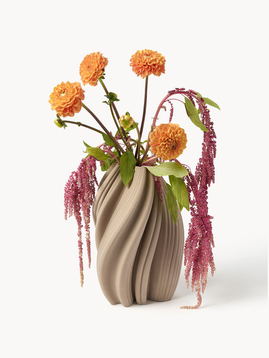 3D Printed Porcelain Vase Melody H 29 cm