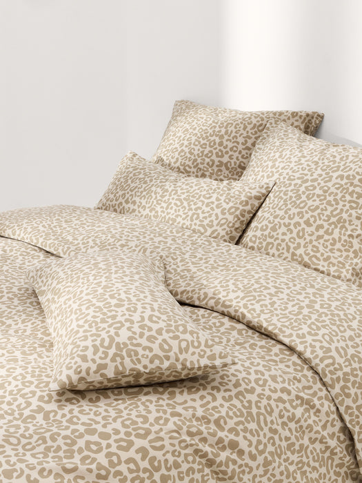Cotton Percale Duvet Cover Leo