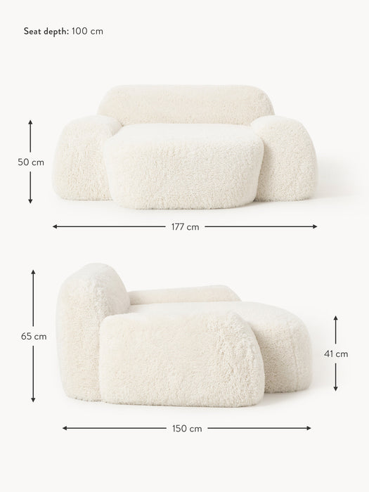 XL Teddy Lounge Chair Wolke