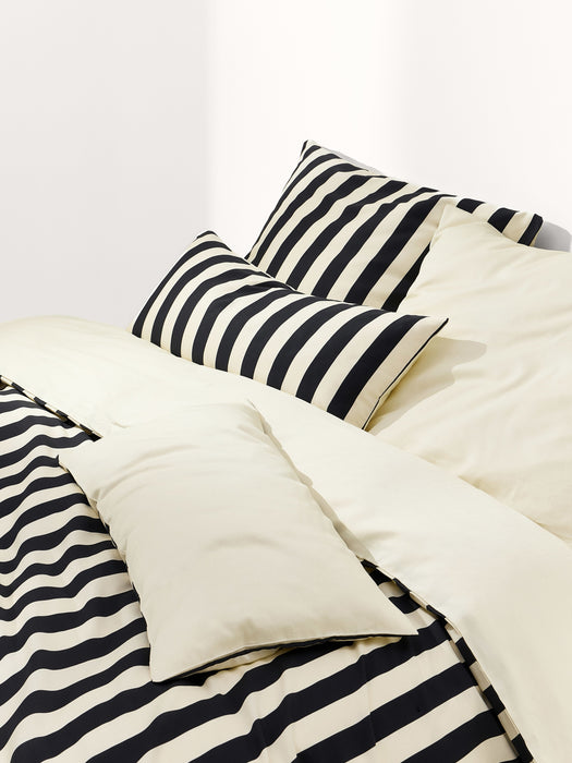 Striped Cotton Sateen Duvet Cover Zani