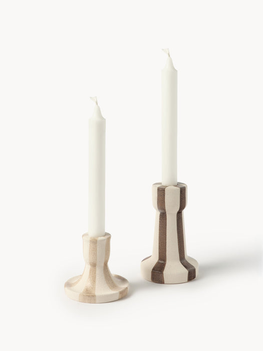 Hand-Painted Candle Holders Ellen Set of 2