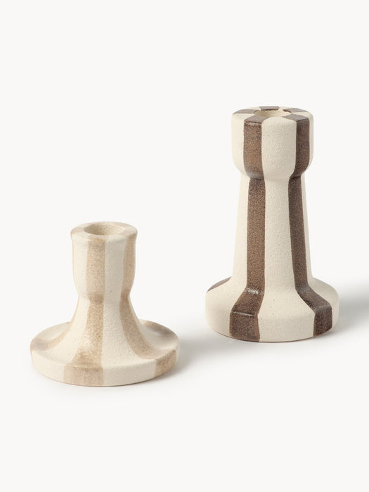 Hand-Painted Candle Holders Ellen Set of 2