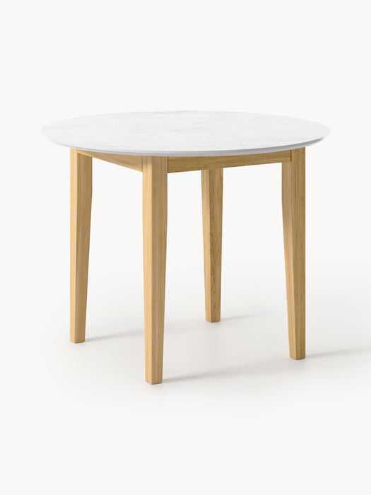 Jackson Round Marble Effect Dining Table, in various sizes