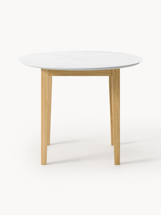 Jackson Round Marble Effect Dining Table, in various sizes