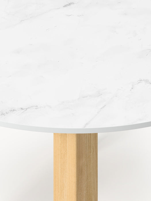 Jackson Round Marble Effect Dining Table, in various sizes