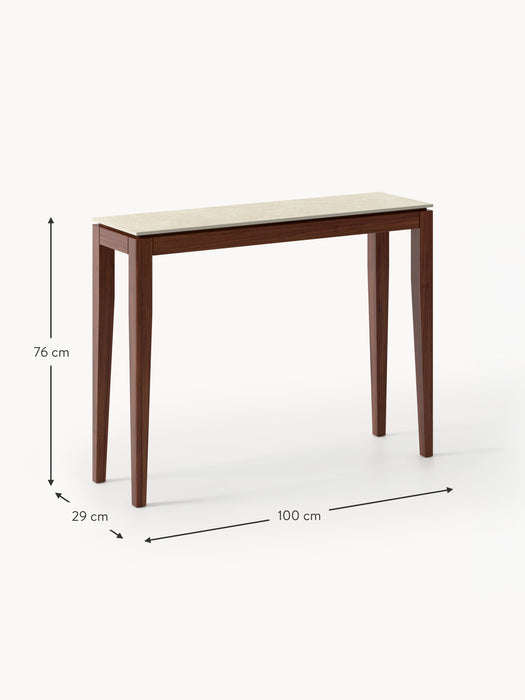 Travertine Effect Console Table Jackson
