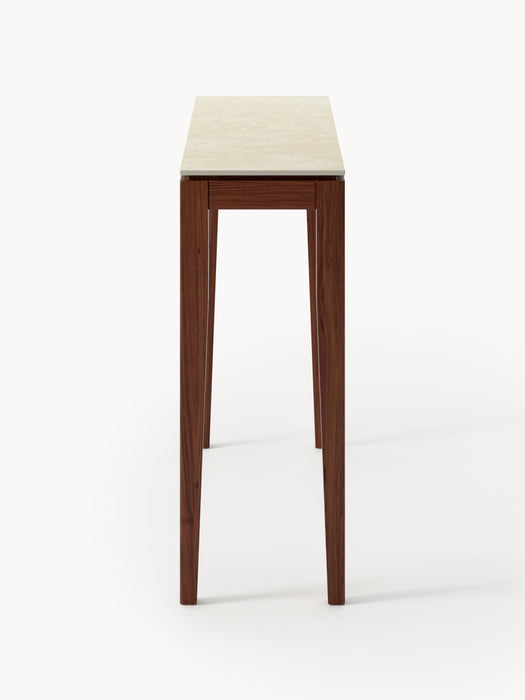 Travertine Effect Console Table Jackson