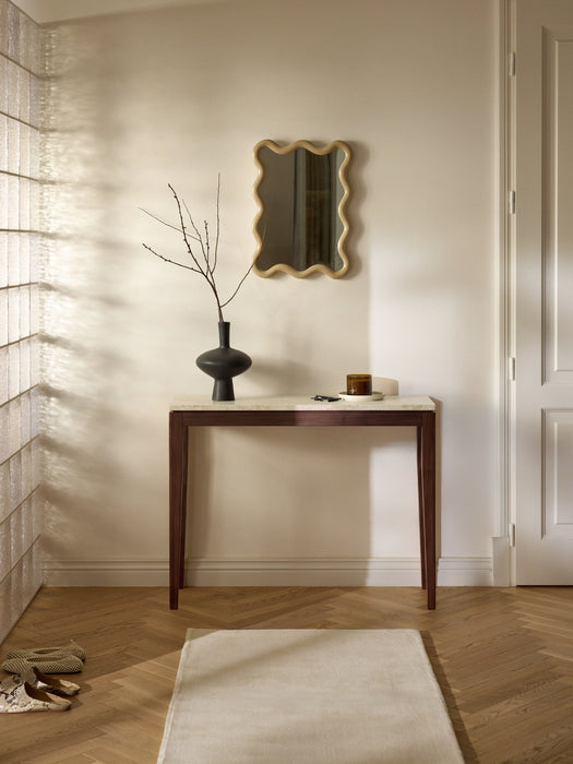 Travertine Effect Console Table Jackson