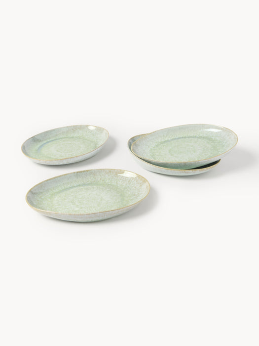Handmade Organic Shaped Tableware Set Macey 4 people Set of 12