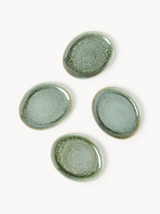 Handmade Organic Shaped Tableware Set Macey 4 people Set of 12