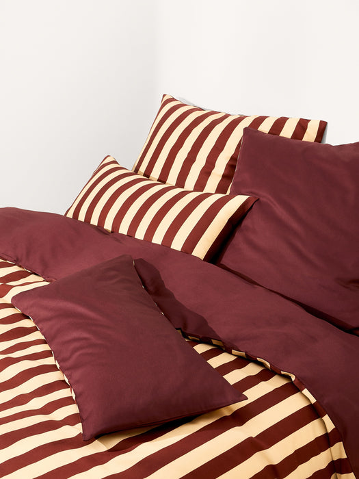 Striped Cotton Sateen Duvet Cover Zani