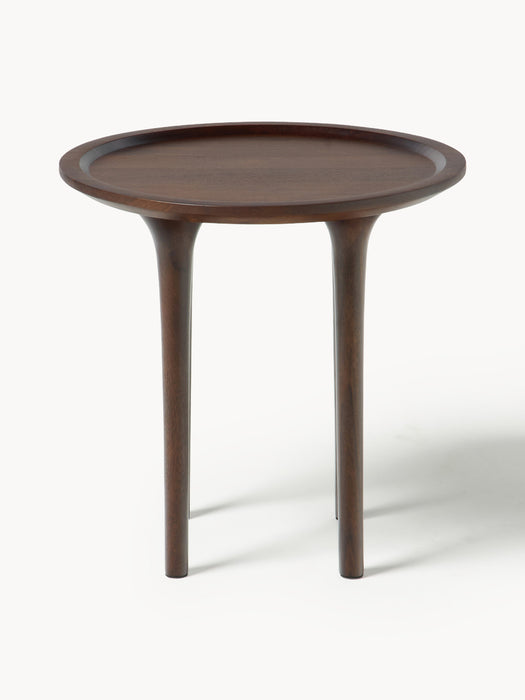 Round Mango Wood Side Table Jeani