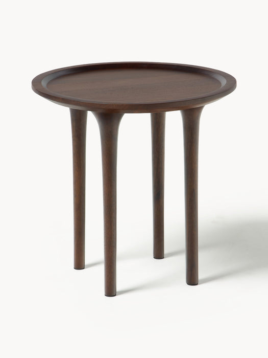 Jeani Round Mango Wood Side Table