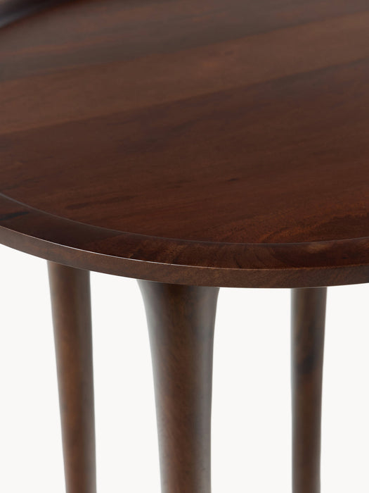 Jeani Round Mango Wood Side Table