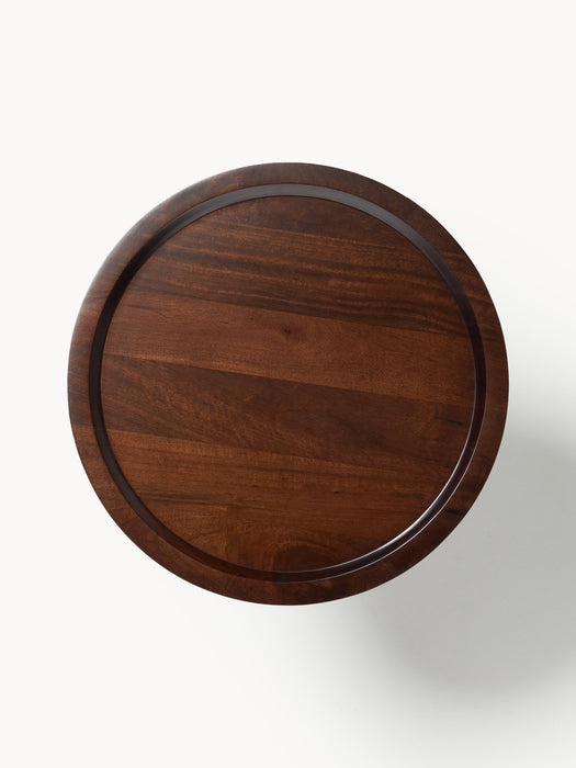 Round Mango Wood Side Table Jeani