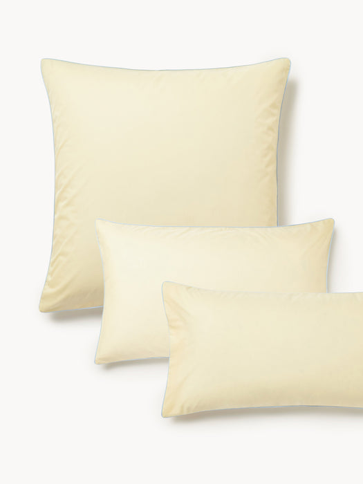 Cotton Percale Pillowcase Daria with Piping