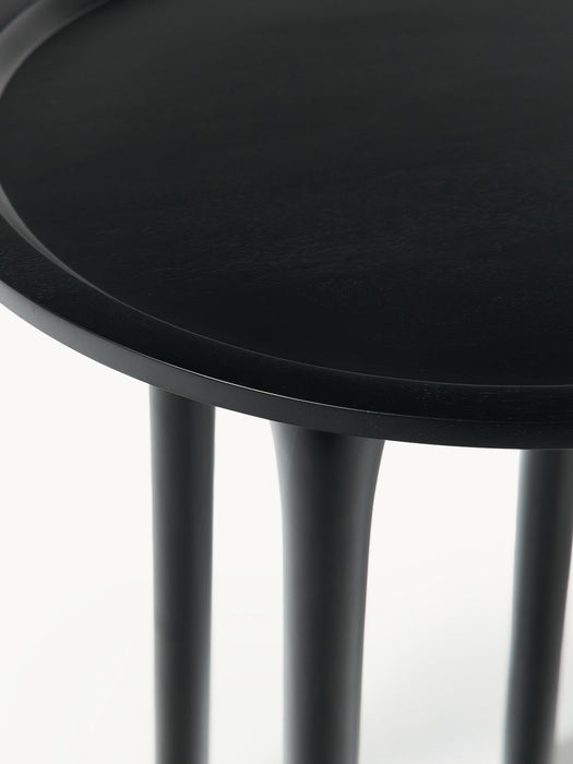 Jeani Round Mango Wood Side Table