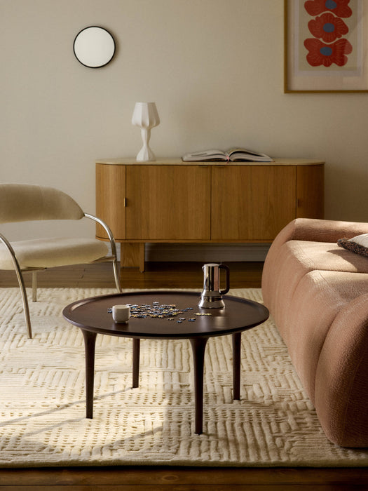 Round Mango Wood Coffee Table Jeani