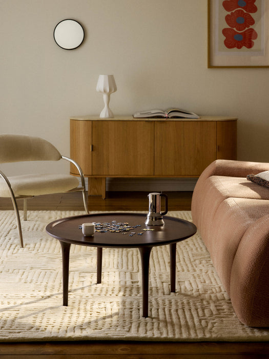 Jeani Round Mango Wood Coffee Table