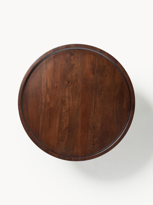 Round Mango Wood Coffee Table Jeani