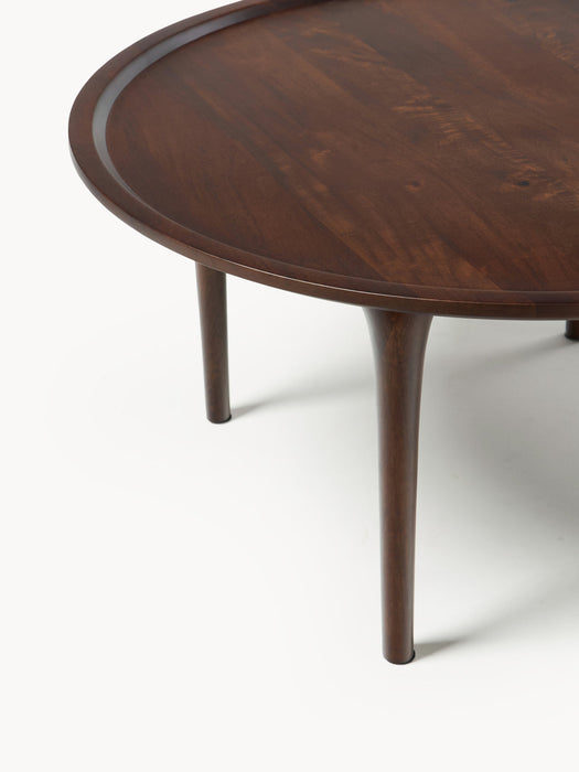 Jeani Round Mango Wood Coffee Table
