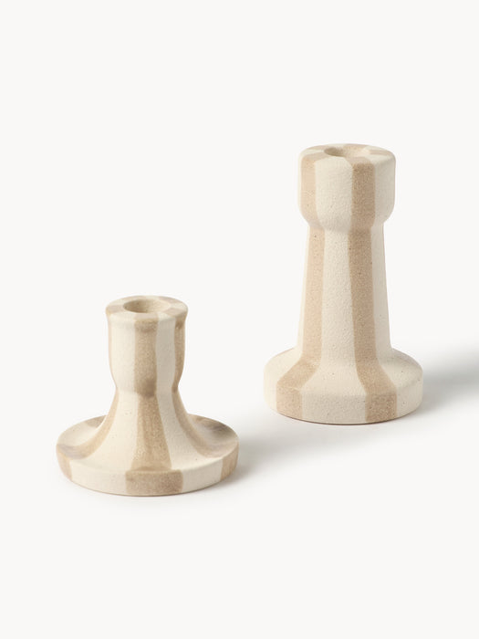 Hand-Painted Candle Holders Ellen Set of 2