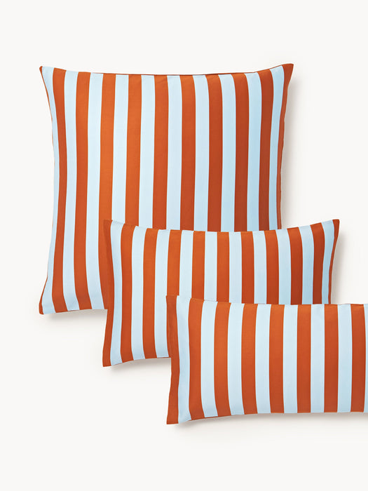 Striped Cotton Sateen Pillowcase Zani