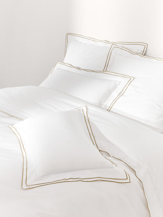 Cotton Sateen Duvet Cover Carlotta with Piping