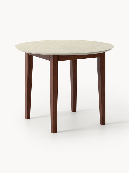 Jackson Round Travertine Effect Dining Table, in various sizes