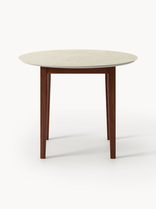 Jackson Round Travertine Effect Dining Table, in various sizes
