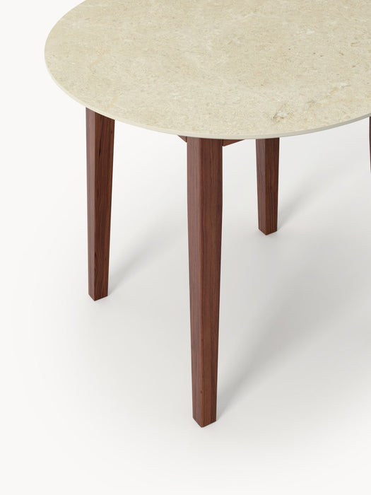 Jackson Round Travertine Effect Dining Table, in various sizes