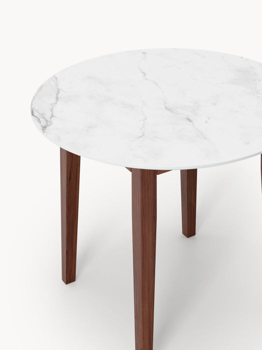 Jackson Round Marble Effect Dining Table, in various sizes