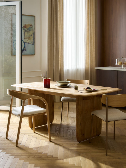Kora Mango Wood Dining Table, in various sizes