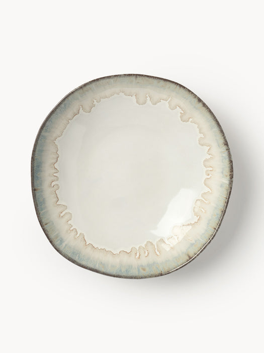 Handmade Soup Plates Myrtille Set of 4