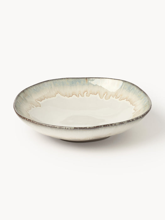 Handmade Soup Plates Myrtille Set of 4