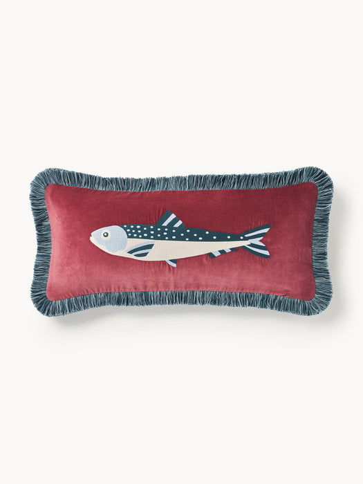 Triton Cushion Cover with Fringes