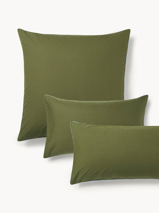 Cotton Percale Pillowcase Daria with Piping