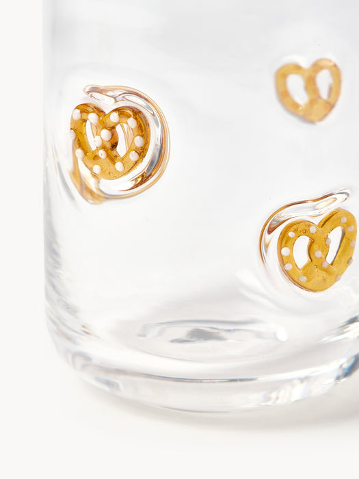 Tumblers Mira with Pretzel Motif Set of 4