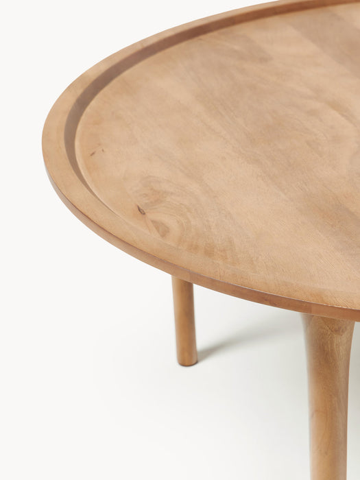 Jeani Round Mango Wood Coffee Table