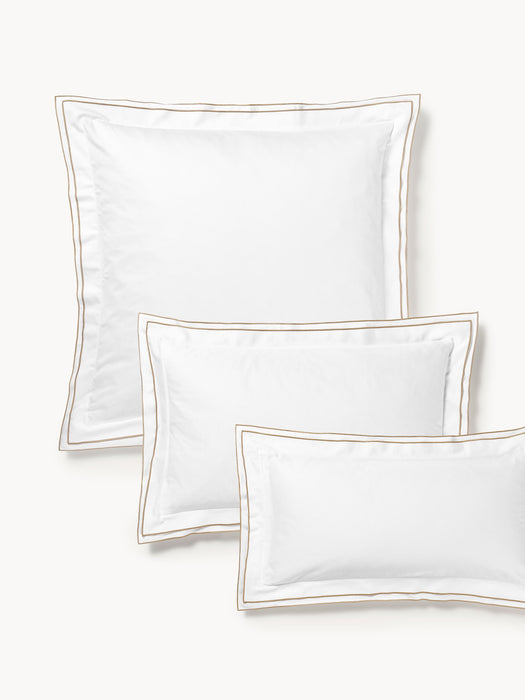 Cotton Sateen Pillowcase Carlotta with Piping