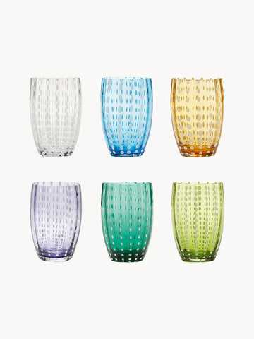 Perle Handcrafted Tumblers, Set of 6