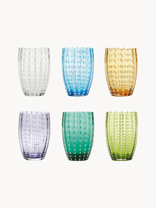 Perle Handcrafted Tumblers, Set of 6