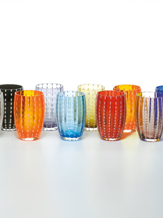 Perle Handmade Soda-Lime Tumblers, Set of 6