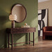 Arden 2 Drawer Wooden Console Table | Walnut Burl Wood