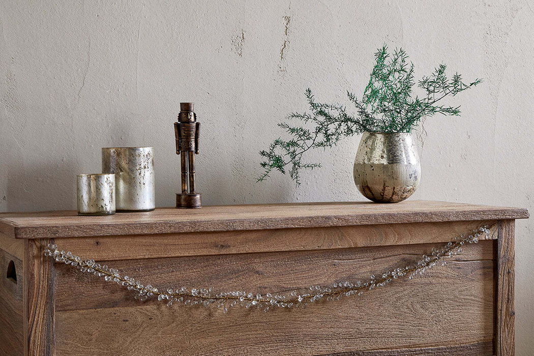 Danvi Glass Drop Garland Brass Clear