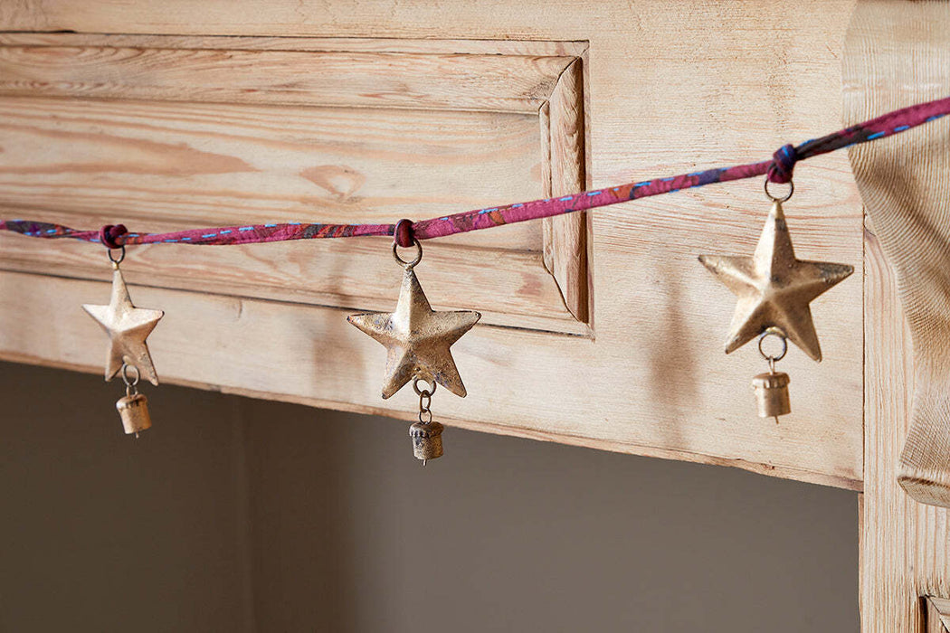 Didi Star Garland Antique Brass